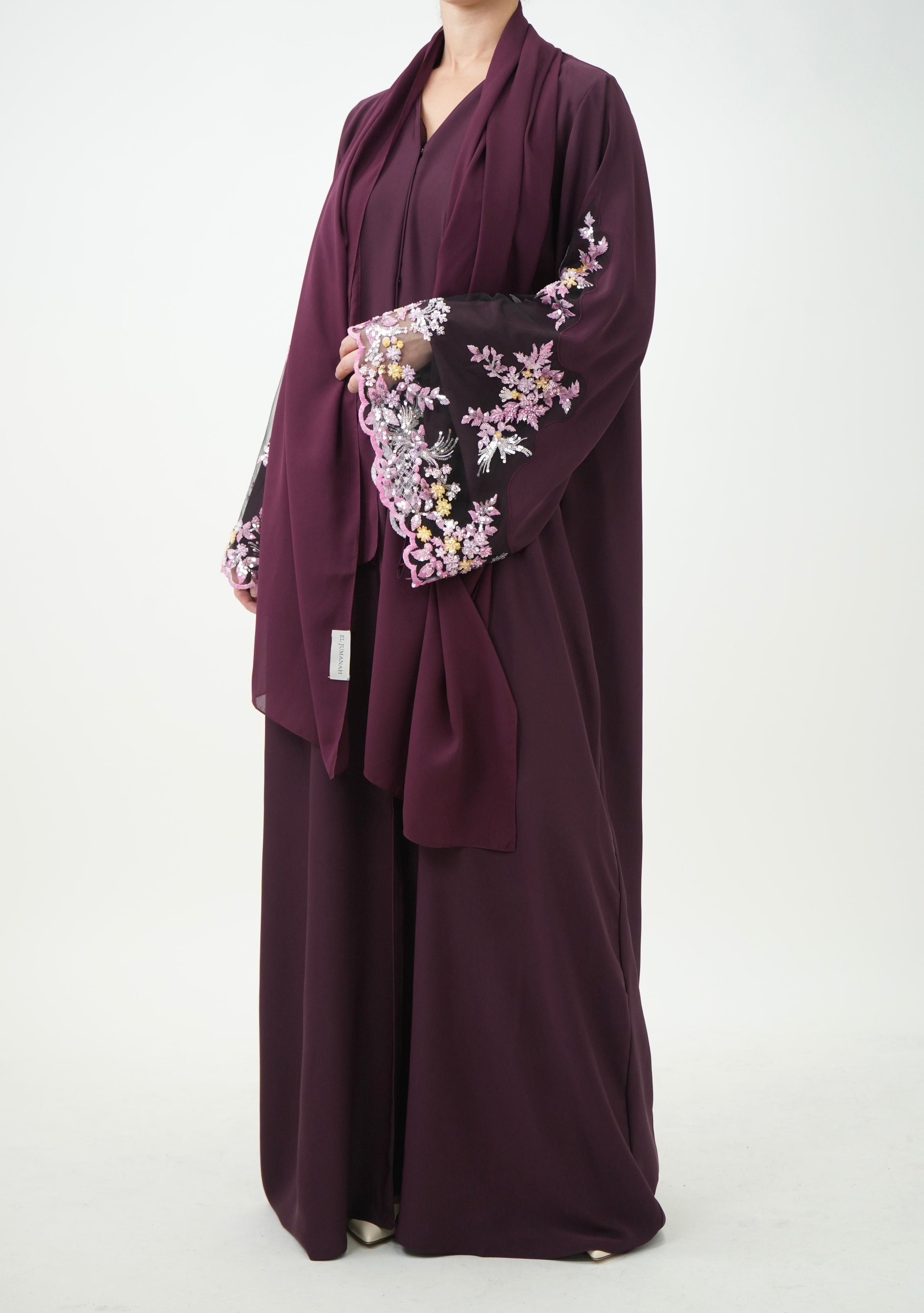 Abaya Yasmeen - Prune